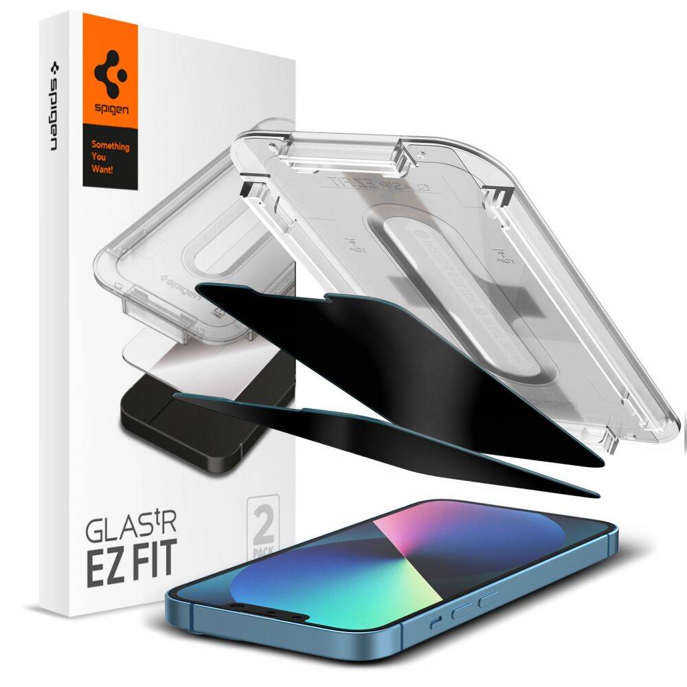 Verre trempé SPIGEN Apple iPhone 13 Pro Max 2-Pack Privacy Glass - Shop