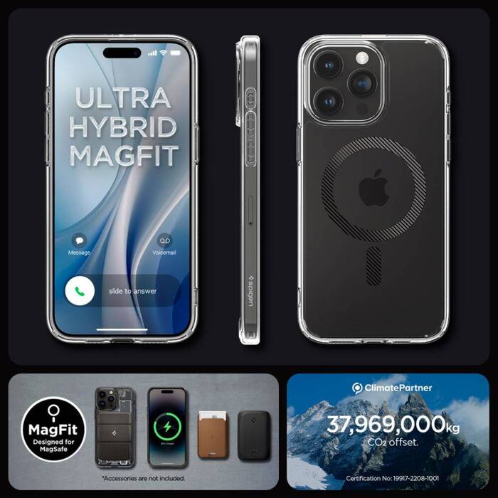 Coque Spigen Ultra Hybrid Mag MagSafe iPhone 15 Pro Max Carbon Fiber Case